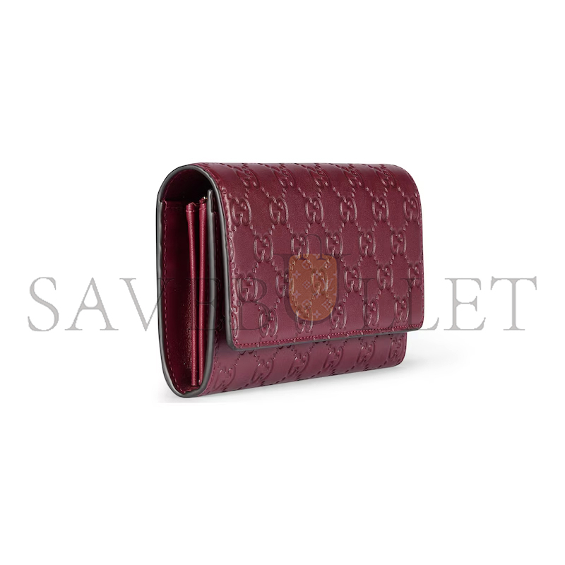 GUCCI GG EMBLEM CONTINENTAL WALLET 847210 (19*10*3.5cm)